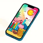 Have a financial goal visible on your phone background