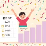 Celebrate debt payoffs as milestones