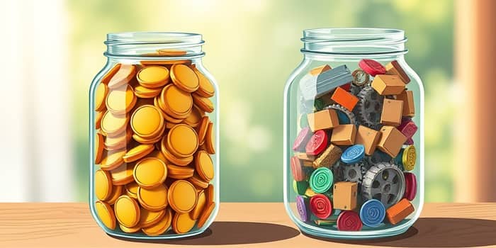 Use two separate accounts for fixed and variable costs