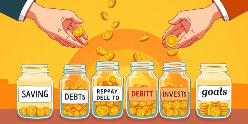 Set goals for every dollar you earn